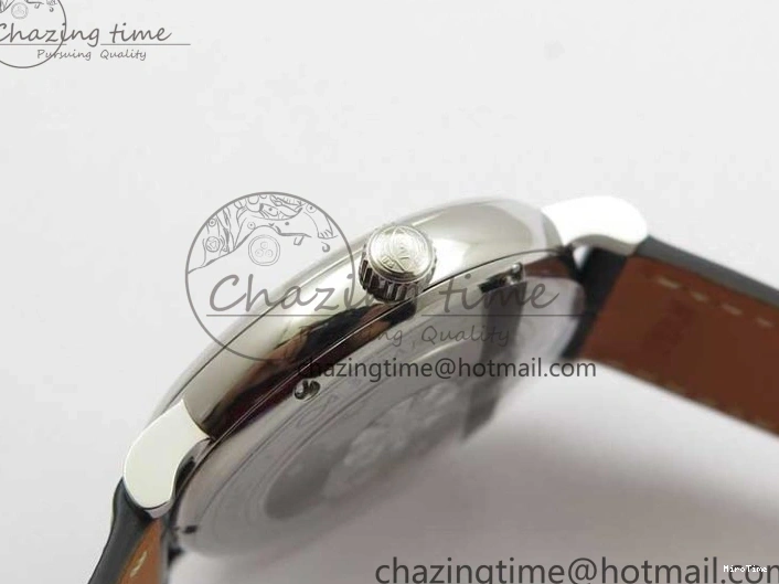 MIROTIME 0501 Portofino 37mm SS V7F 1:1 Best Edition Gray Dial on Black Leather Strap A Practical 7094